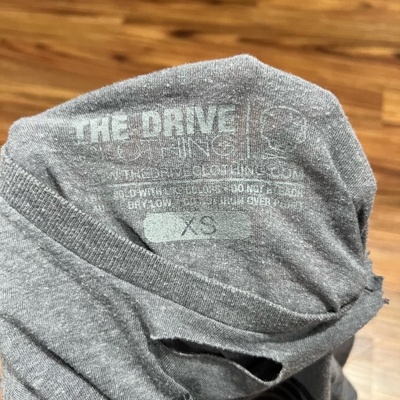 Grey Cutout Tee, Size XS, The Drive Clothing - Picture 3 of 4